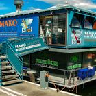 Floating restaurant in Hobart's harbor