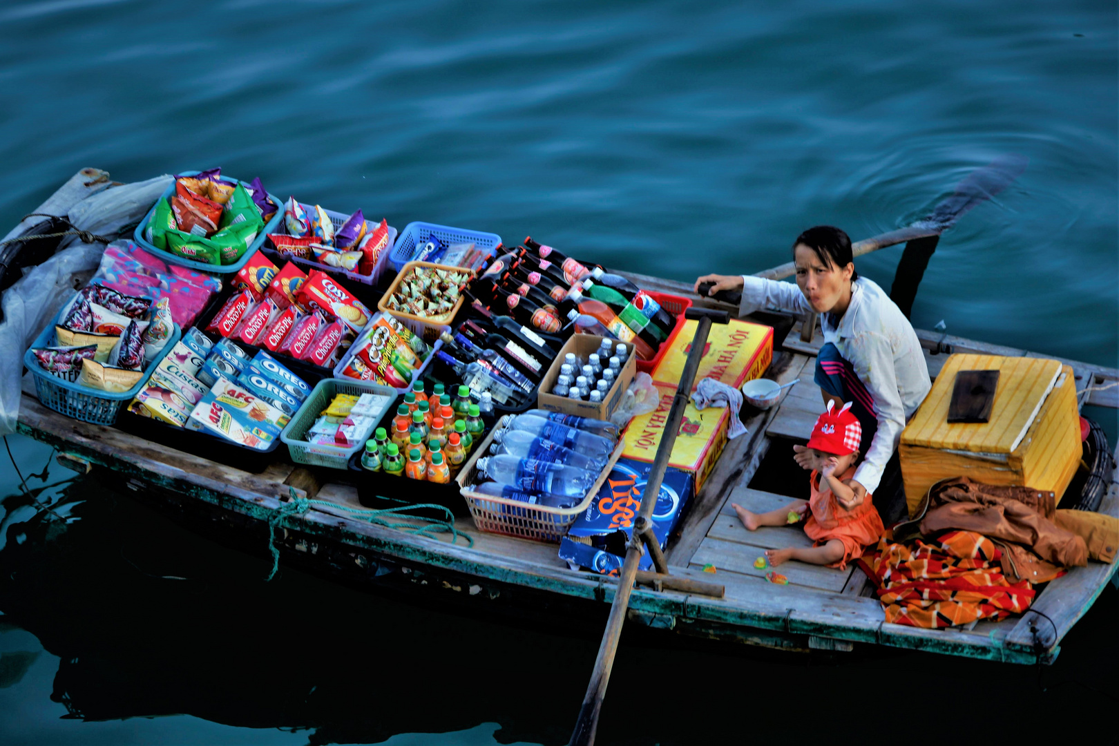 Floating supermarkt