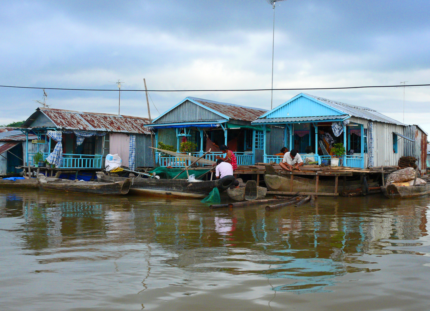 Floating Village, auf dem Mekong