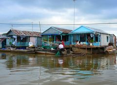 Floating Village, auf dem Mekong