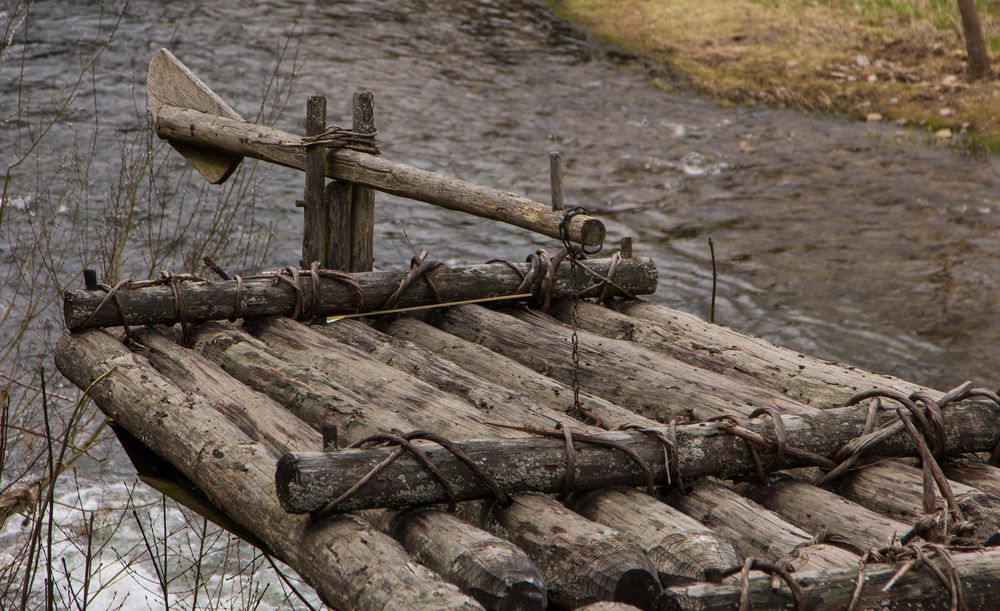 Flößerei Foto & Bild industrie und technik, handwerk, holz Bilder auf