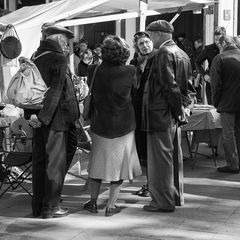 Flohmarkt-Begegnung