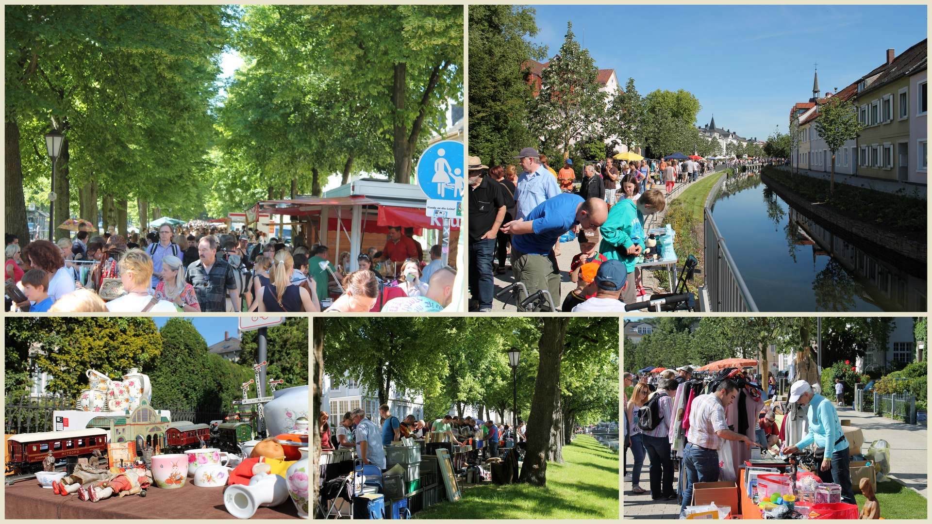 Flohmarkt-Collage