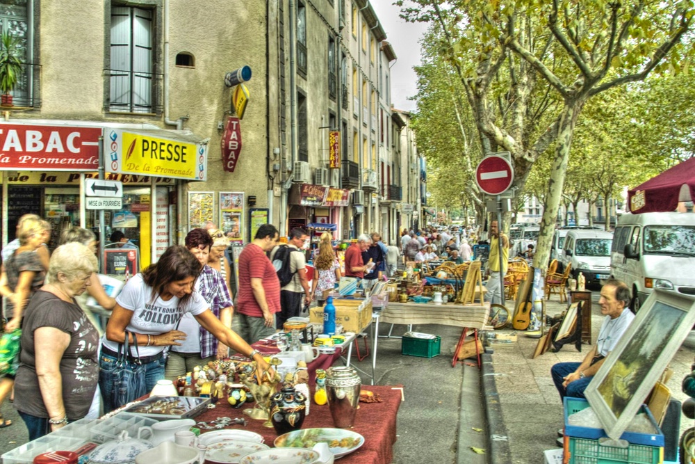 Flohmarkt in Agde