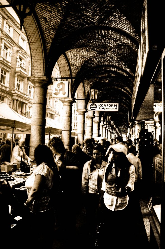 Flohmarkt in den Colonaden