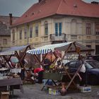 Flohmarkt in einer sehr alten Stadt