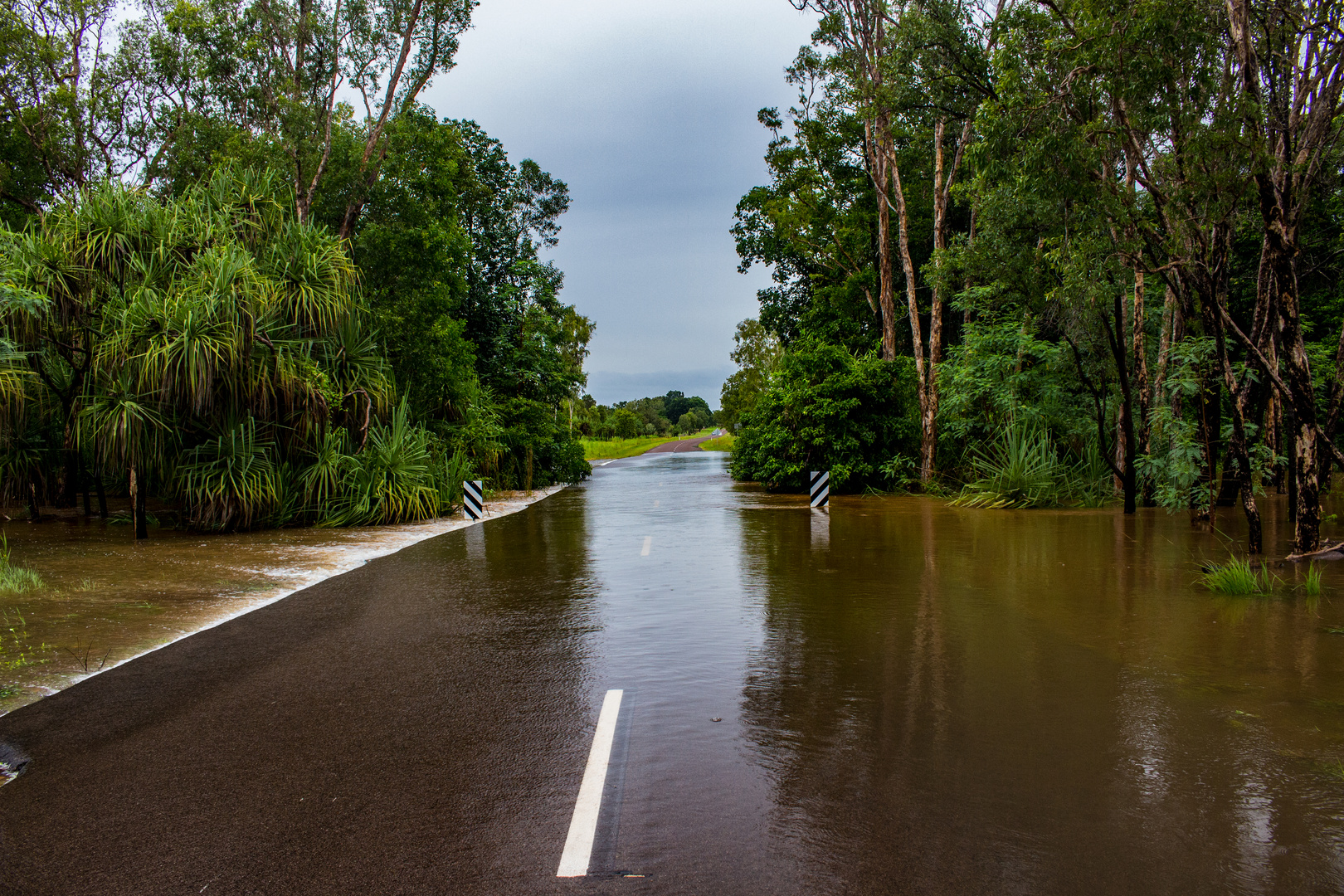 Flood (Batchelor Road / Coomalie Creek), Northern Territory, Australia, Feb. 2017