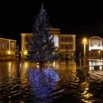 Flooded Tartini's square in Piran