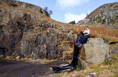 Flora MacDonald Waiting For Bonnie Prince Charlie at Glen Doll 1746 - The Jacobite's will rise again