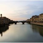 Florence. couchant sur l'Arno