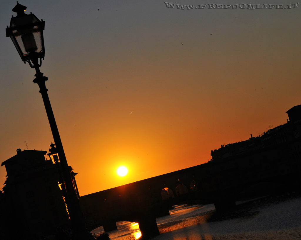 Florence - Crepuscolo sul Ponte Vecchio