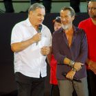 Florent Pagny et le maire d'Alès, hier soir ....