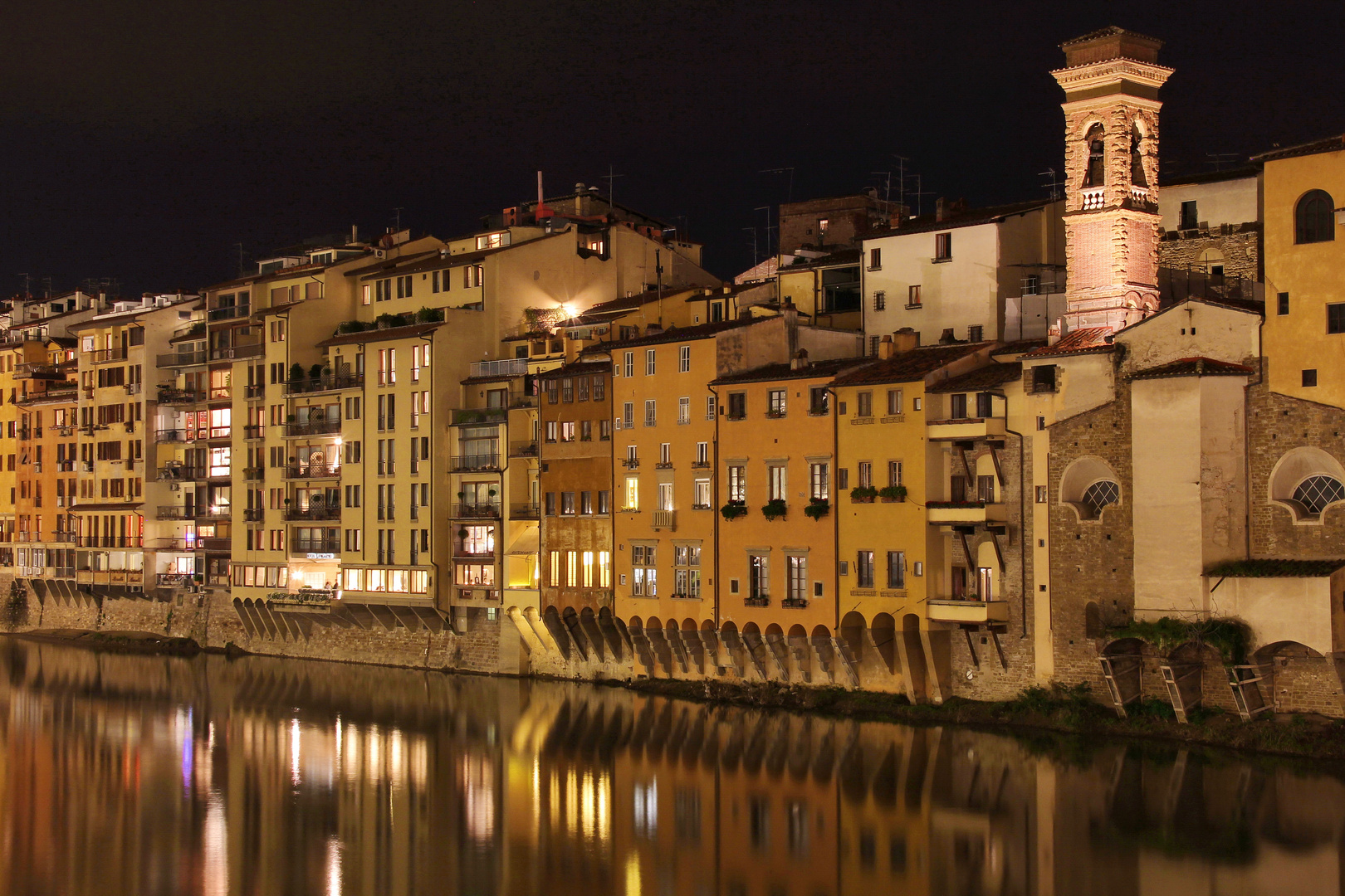 Florenz, Abend am Arno