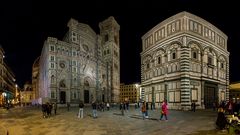 Florenz - Abend Dom und Baptisterium