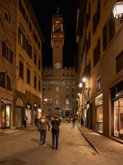 Florenz - Abend Palazzo Veccio