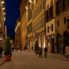 Florenz - Abend Via de' Tornabuoni