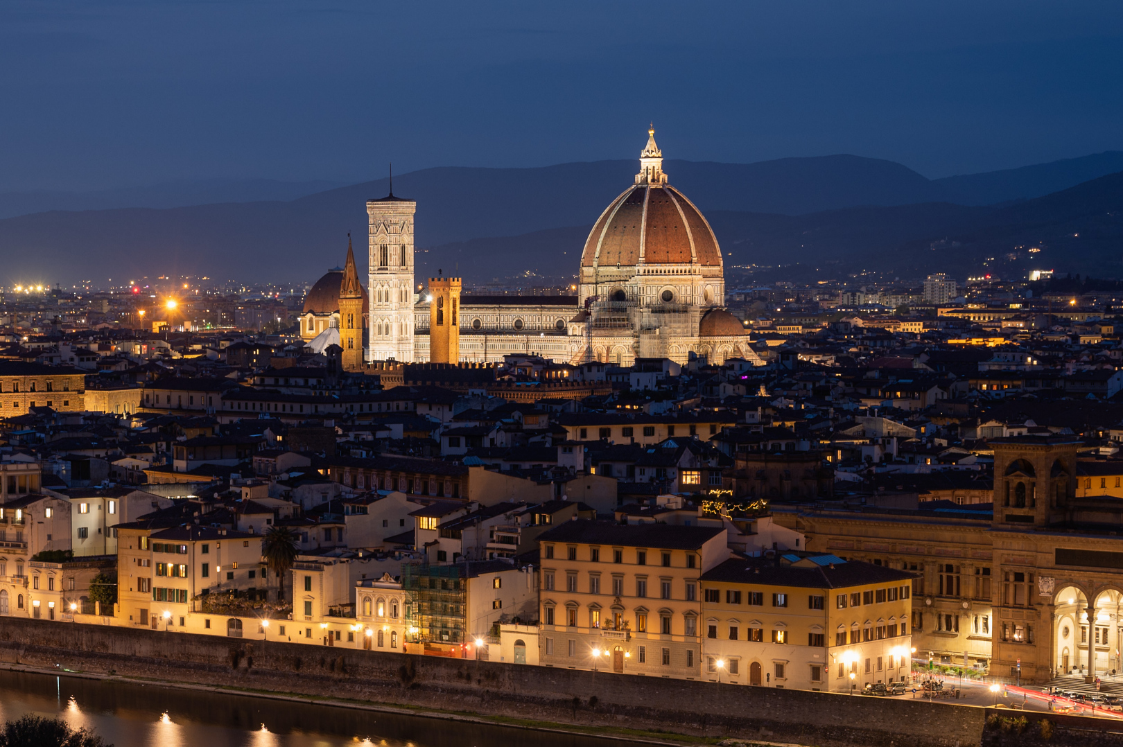 Florenz - Abend von der Piazzale Michelangelo