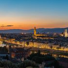 Florenz am Abend vom Piazzale Michelangelo