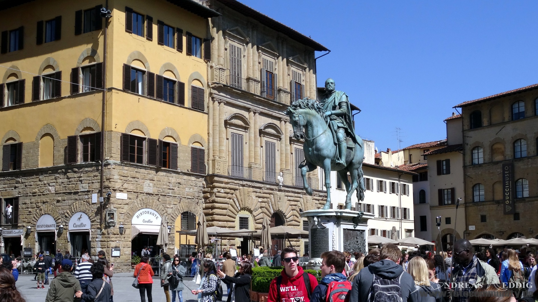 Florenz am Piazza della Signoria - 08.04.2015