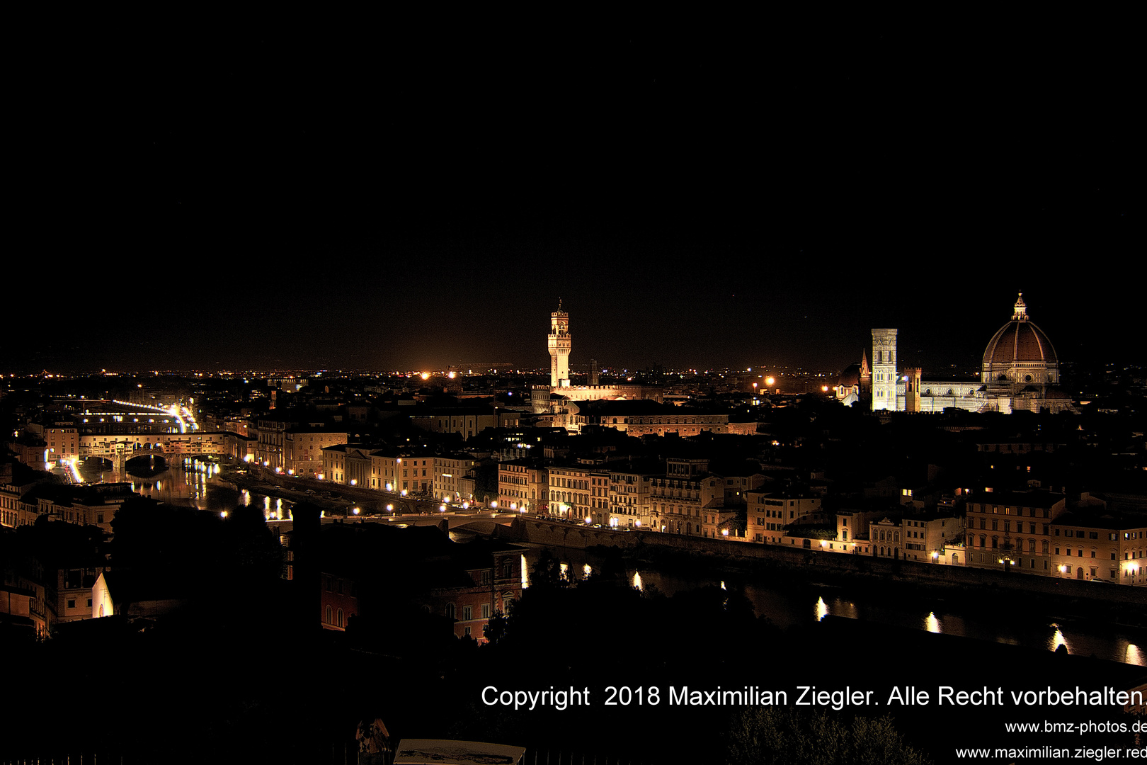 Florenz bei Nacht Panorama