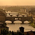 Florenz - Blick auf den Arno und Ponte Vecchio