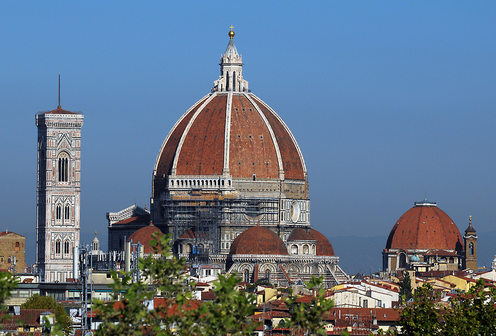 Florenz blick über die Dächer auf den Dom bei Tag