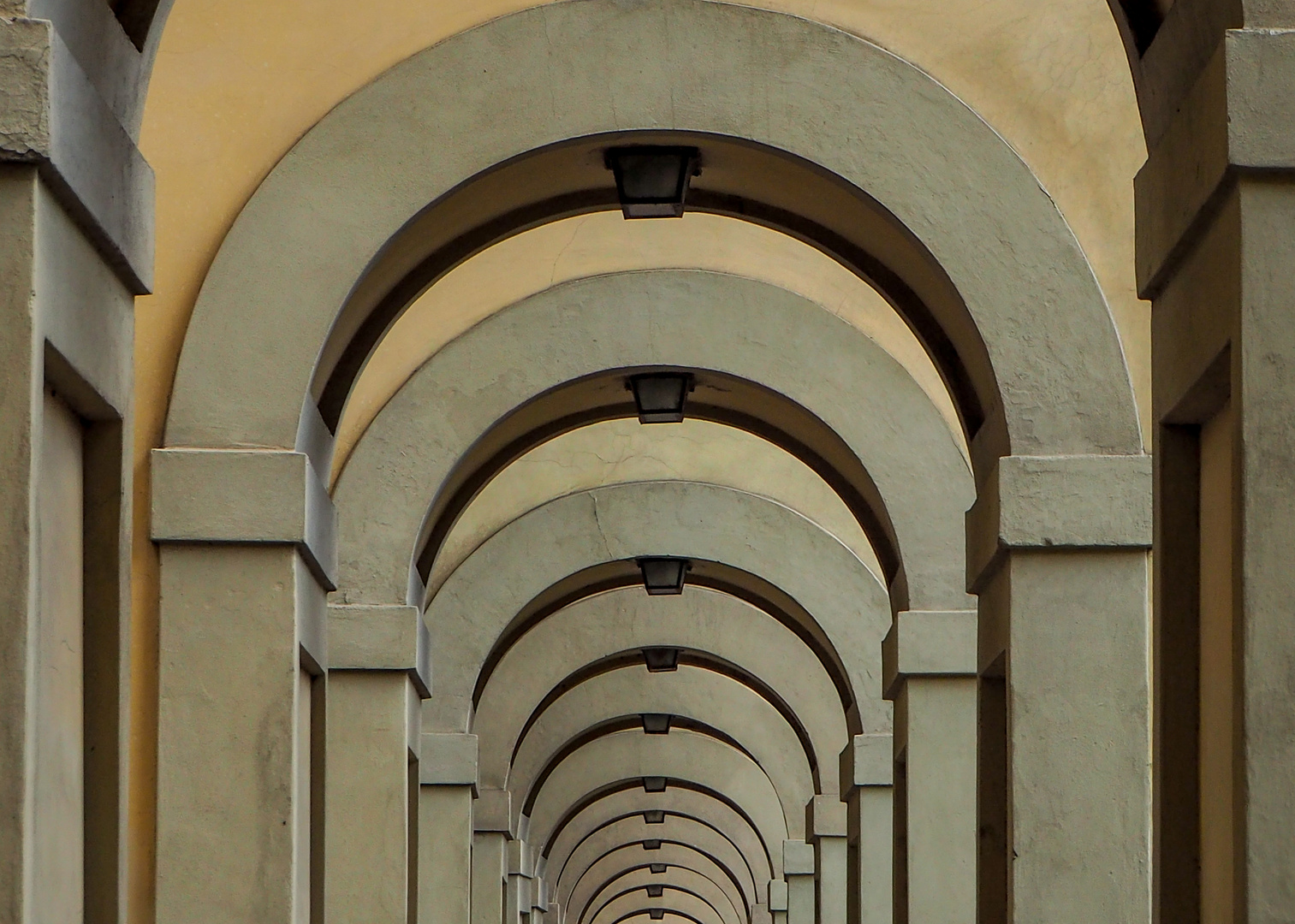 Florenz - Bogengang bei den Uffizien