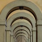 Florenz - Bogengang bei den Uffizien