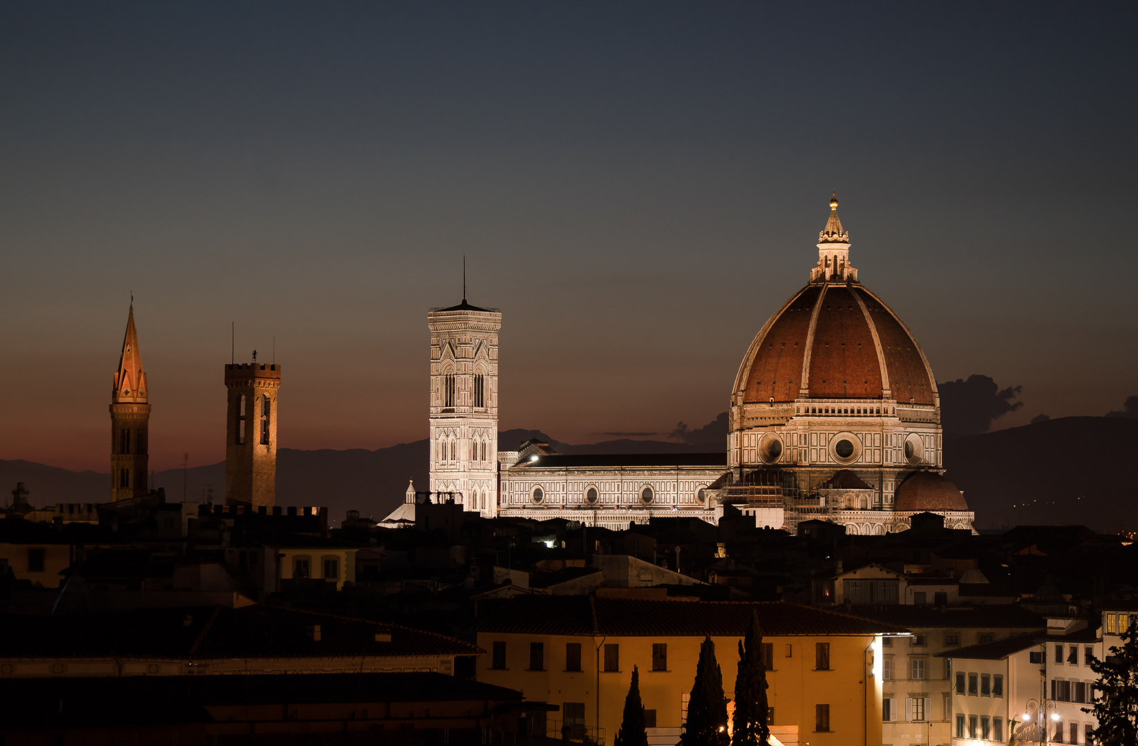 Florenz, Dom bei Nacht 