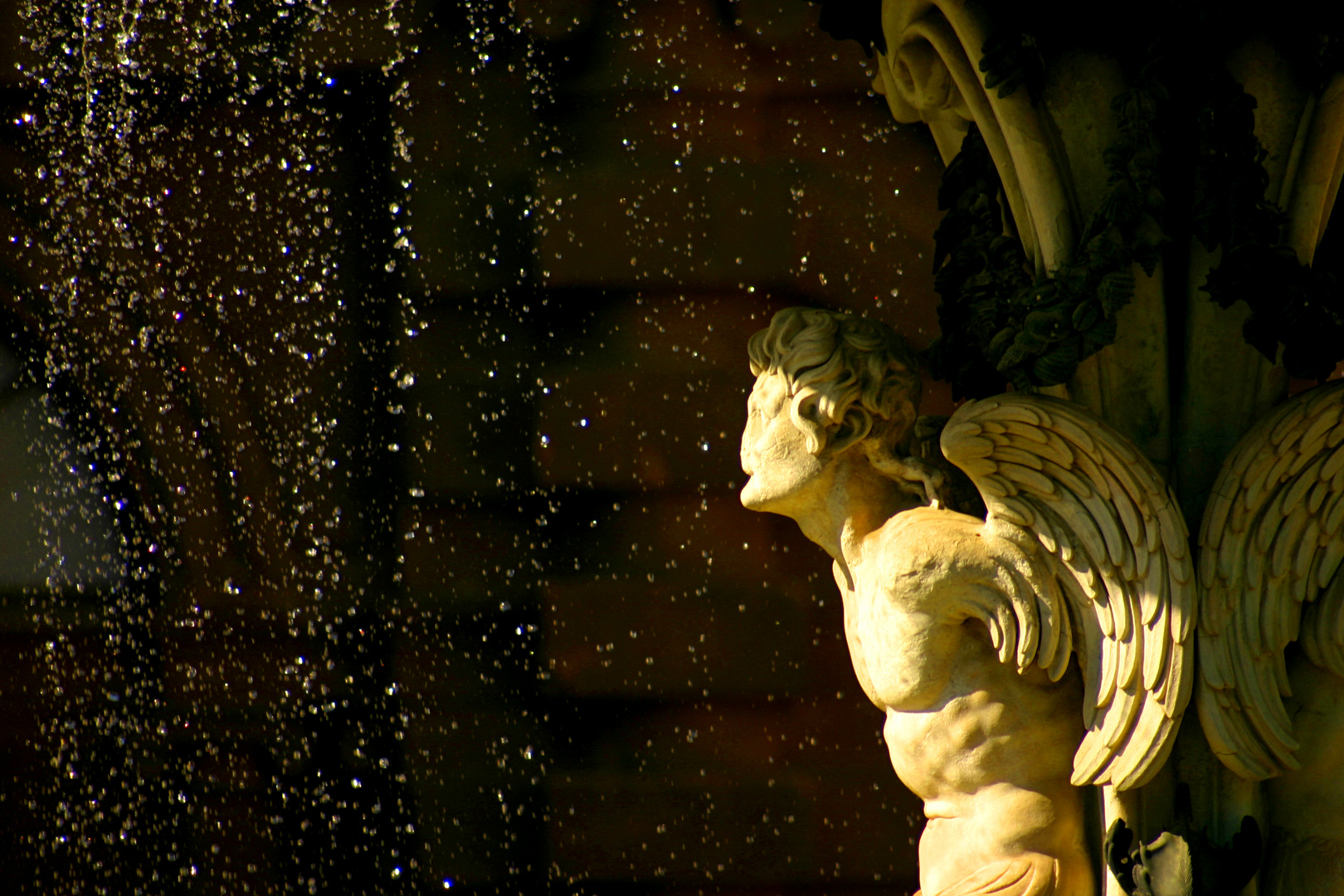 Florenz - Firenze : Brunnen im Palazzo Pitti