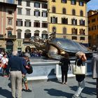 Florenz - Goldene Schildkröte mit Reiter