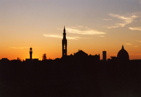 Florenz im Sonnenuntergang