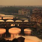 Florenz mit Ponte Vecchio am Abend