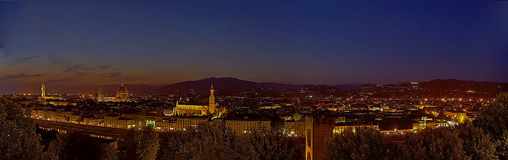 Florenz Nachtpanorama