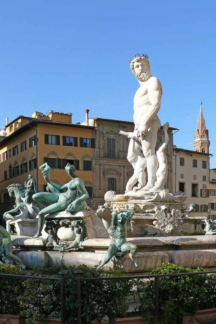 Florenz - Neptunbrunnen (Fontana del Nettuno)