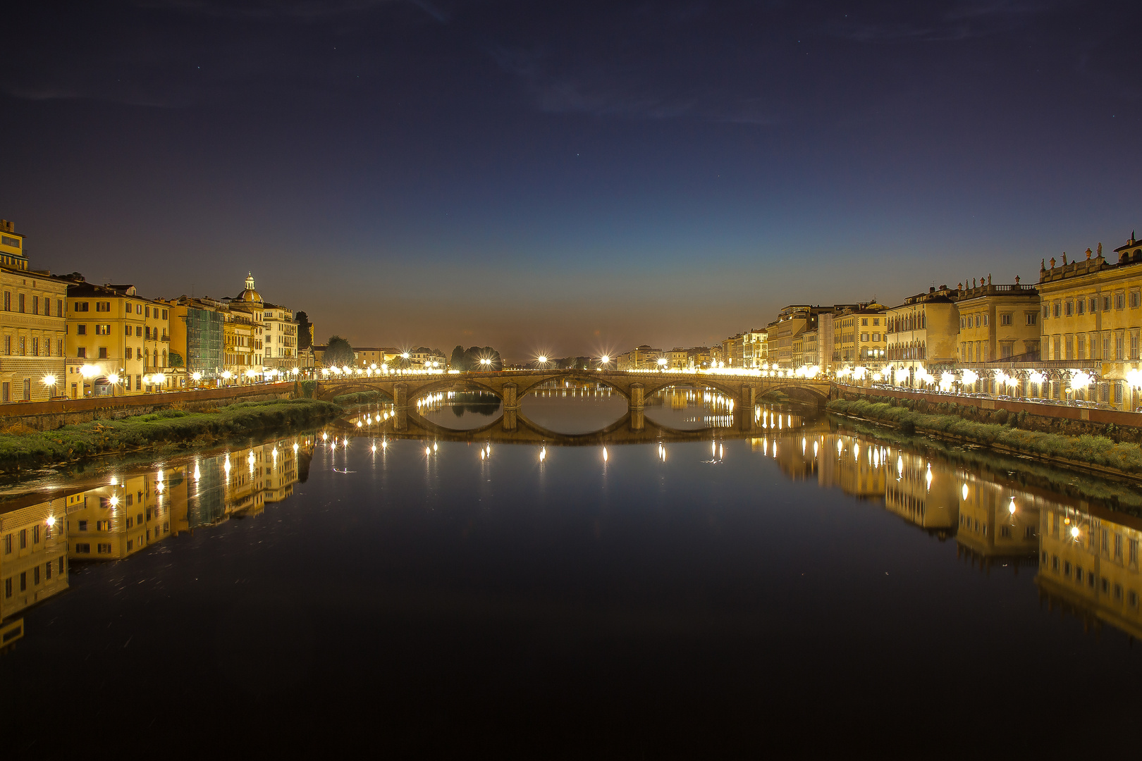 Florenz  Ponte bei Nacht 2015