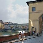 Florenz: Ponte Vecchio am Abend