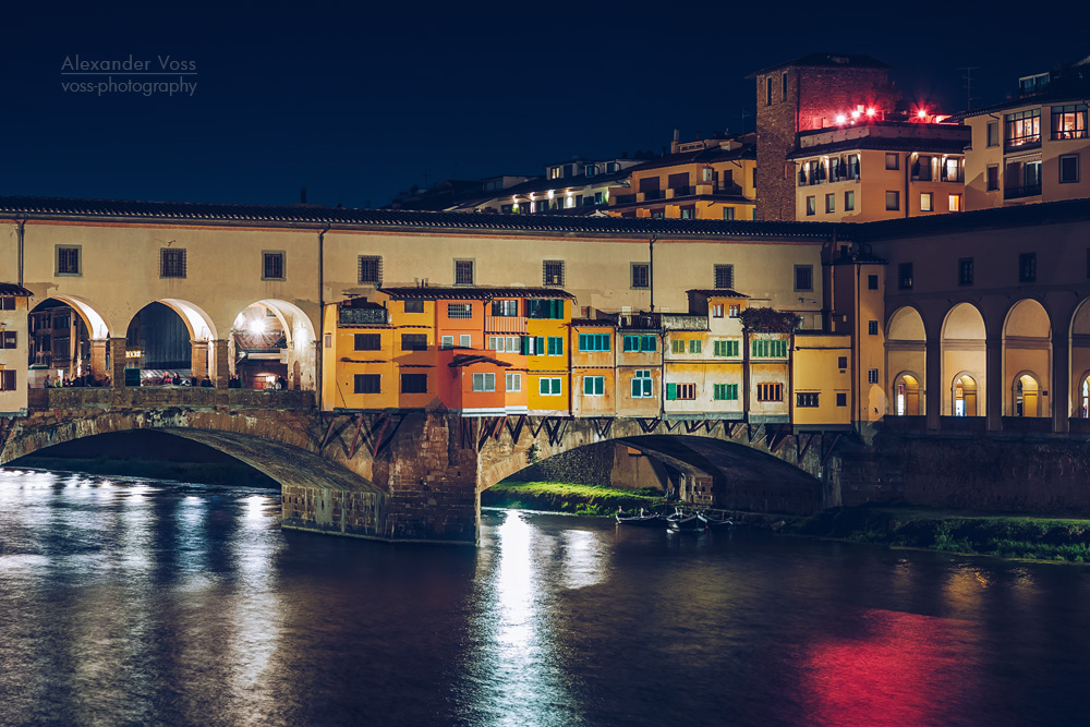 Florenz - Ponte Vecchio bei Nacht