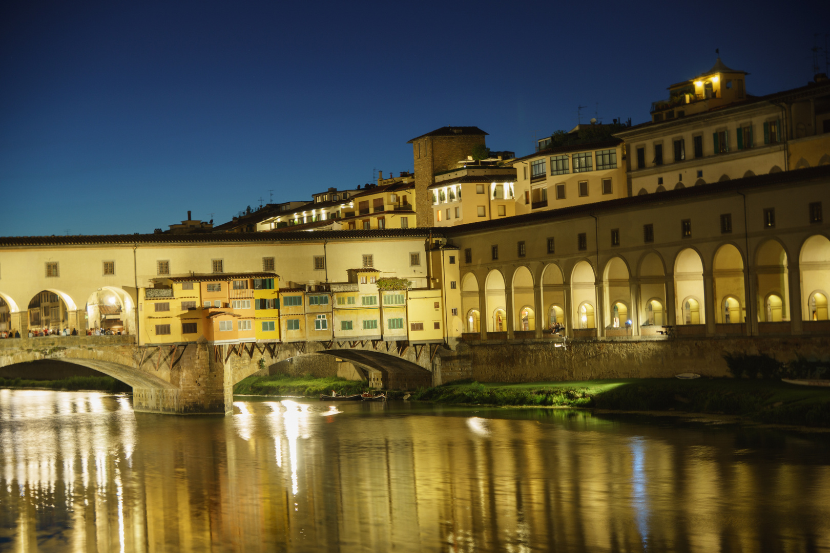 Florenz - Ponte Veccio Abenddämmerung
