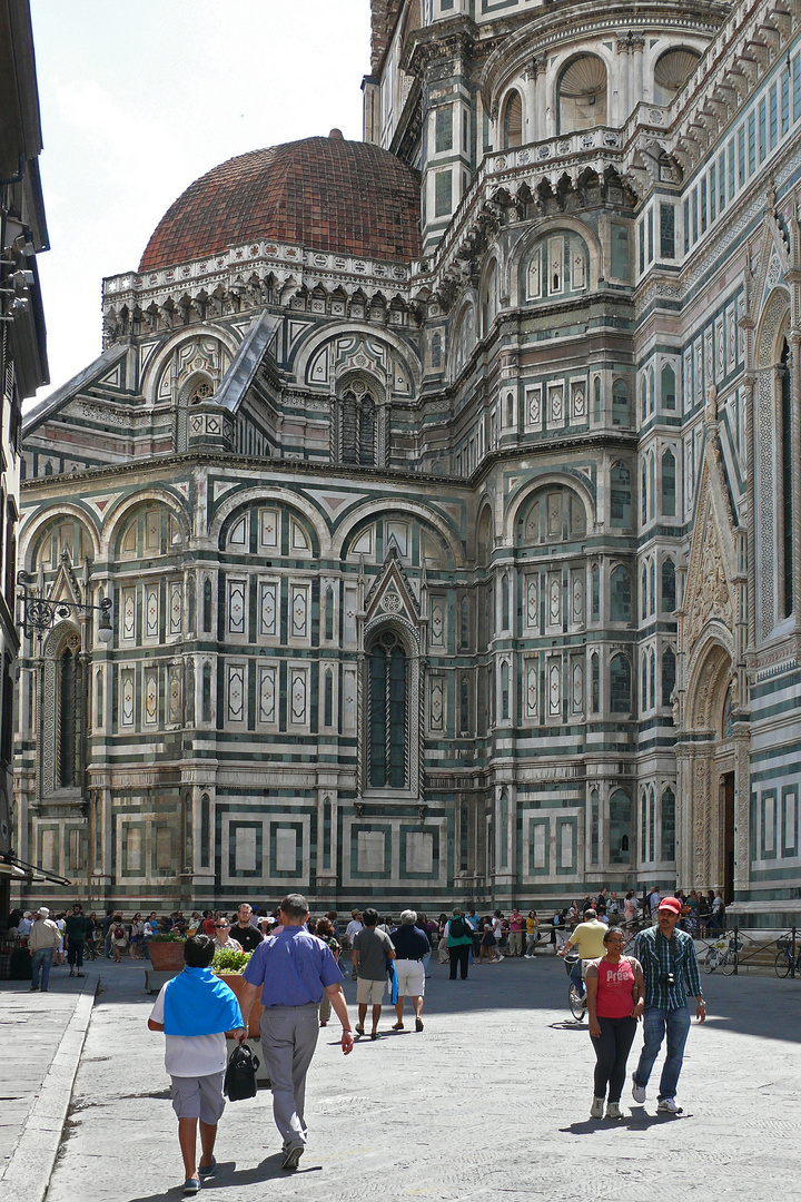 Florenz - seitliche Domfassade