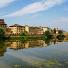 Florenz - Spiegelbild im Fluss "Arno"