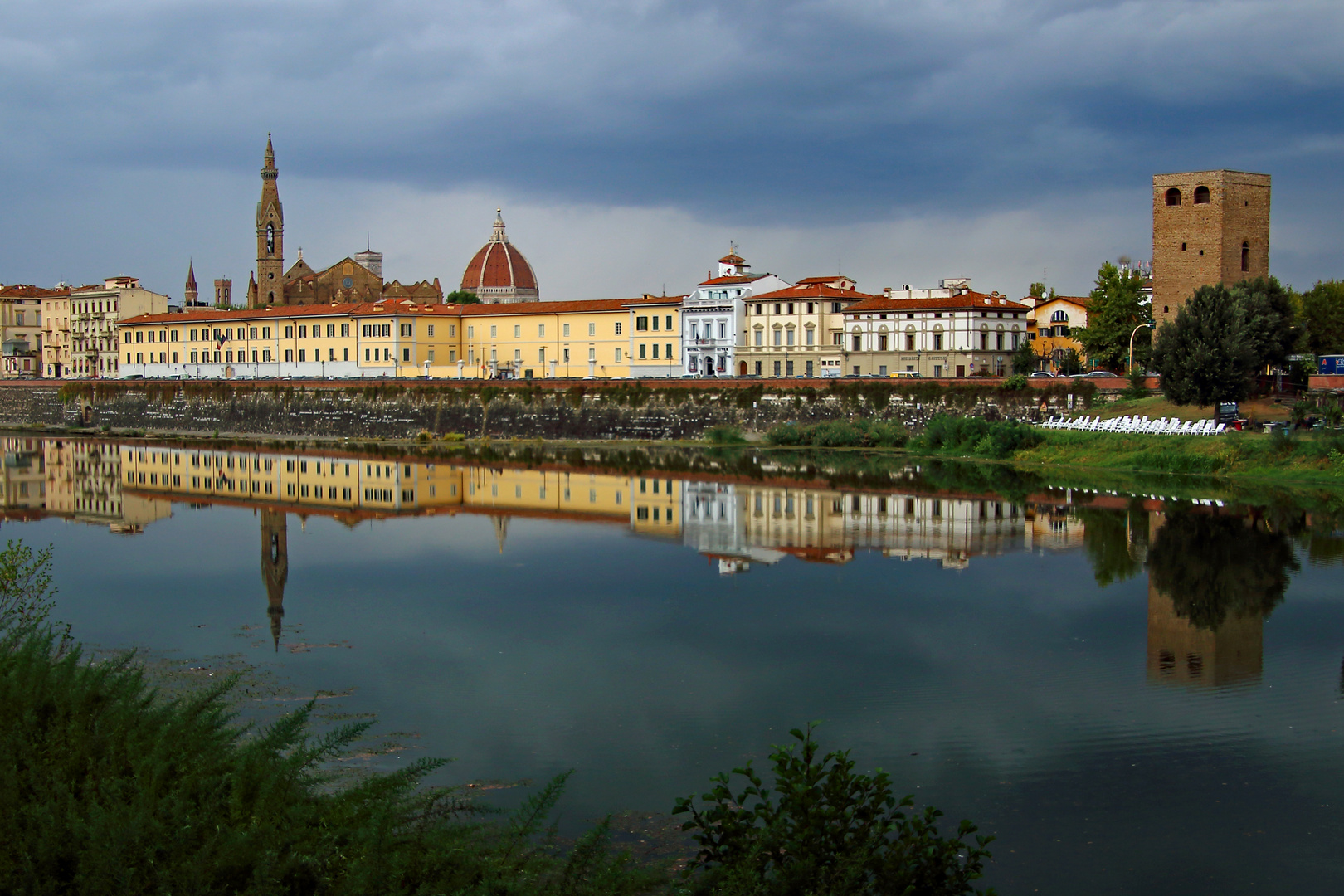 Florenz und der Arno ....