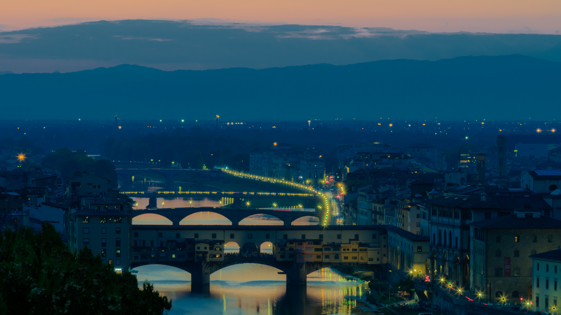 Florenz zur blauen Stunde