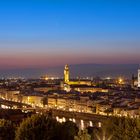 Florenz zur blauen Stunde, in der Toscana.