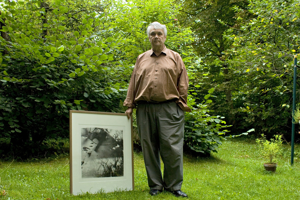 Floris M. Neusüss im Garten