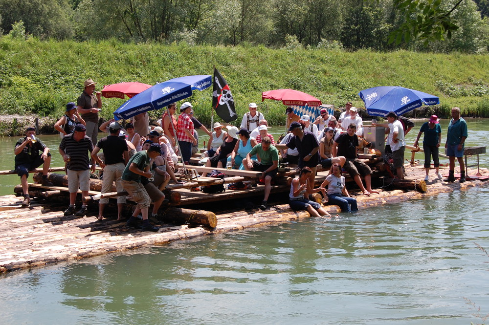 Floß/auf der Isar