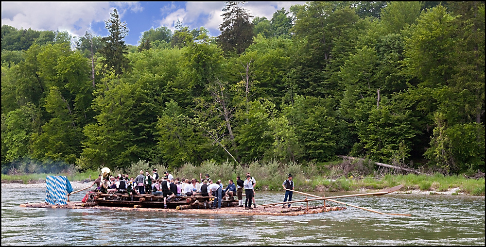 Floßfahrt auf der Isar