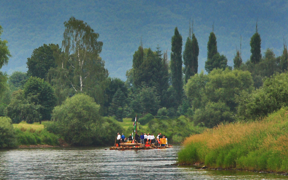 Floßfahrt auf der Weser 1