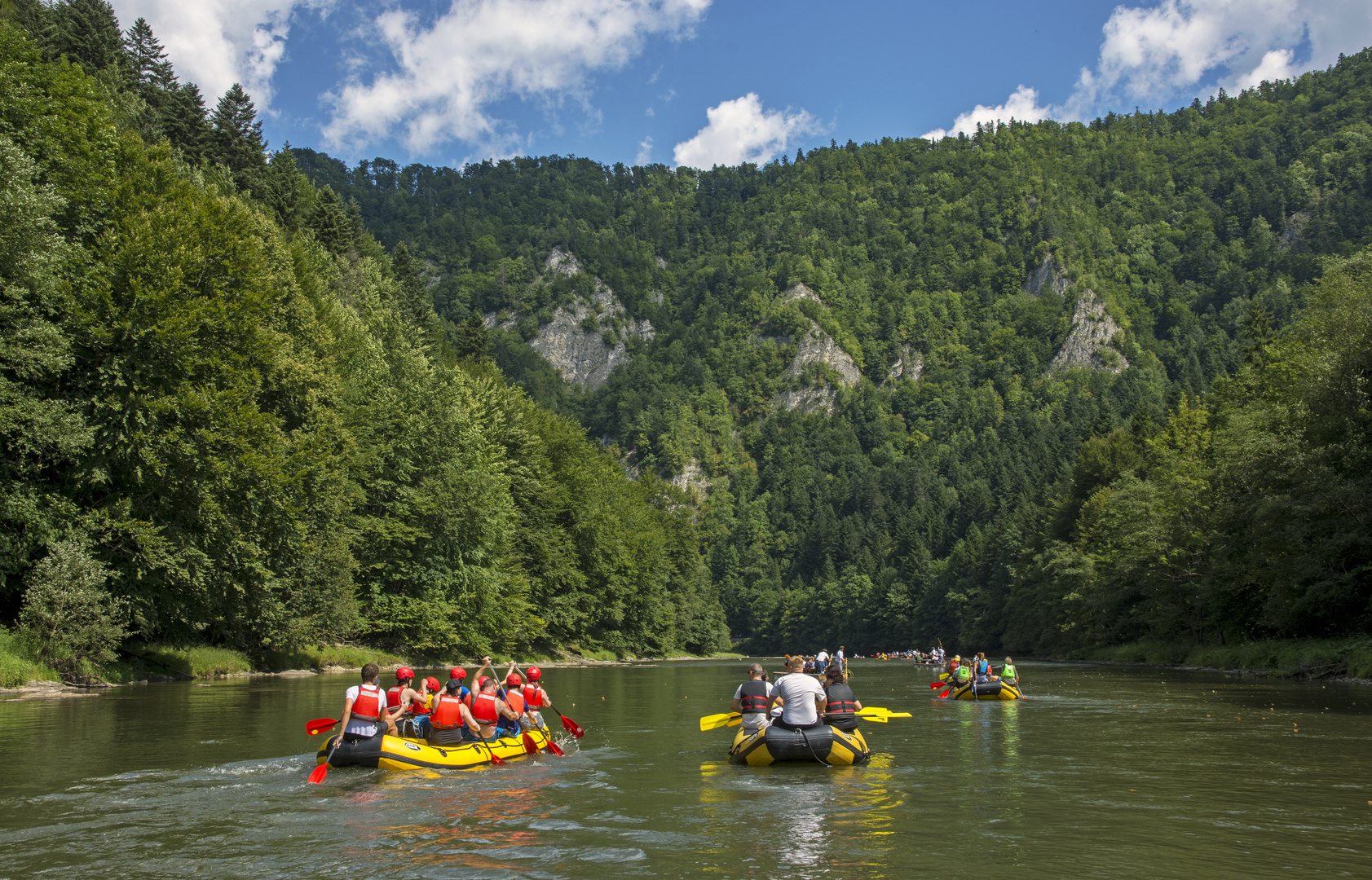 Flossfahrt Dunajec Slowakei