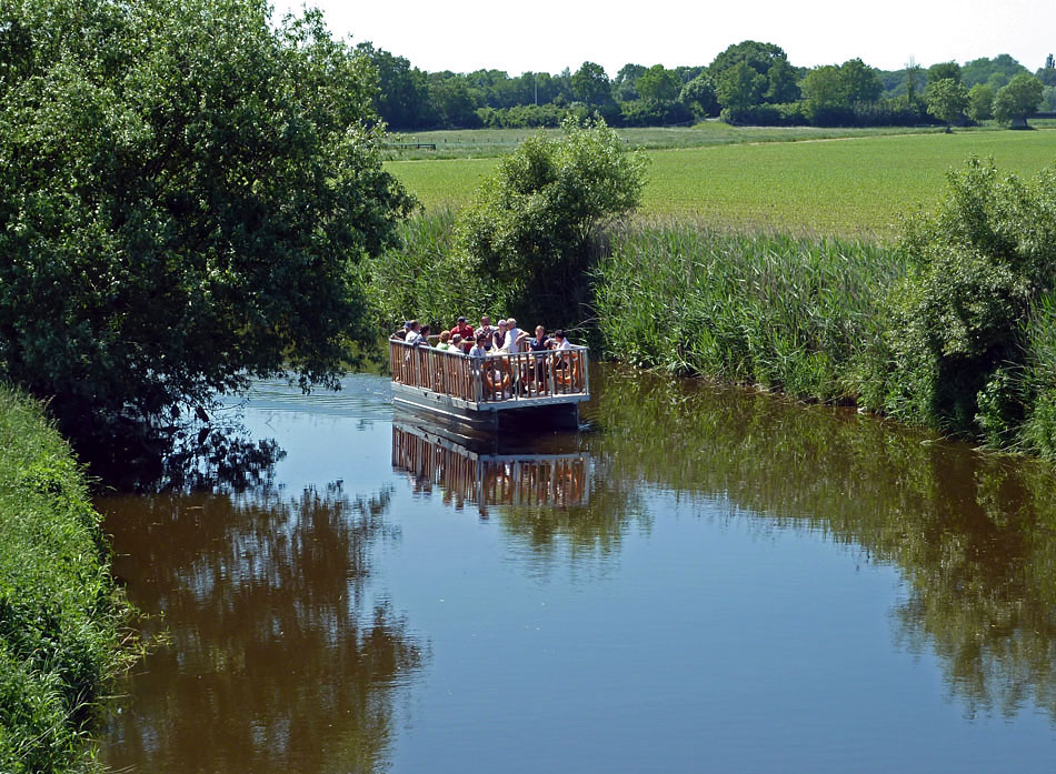 Flossfahrt durch die Steverauen